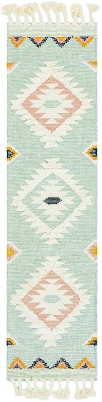 2' 2 x 8' 2 Amaranth · Diamond Wool Rug, aquamarine