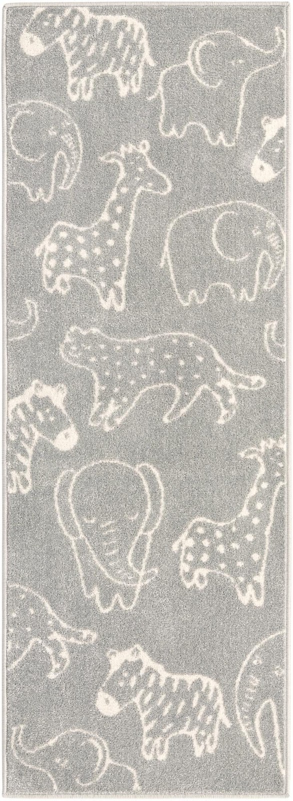 2' 2 x 6' Ernest · Pictoral rug, gray