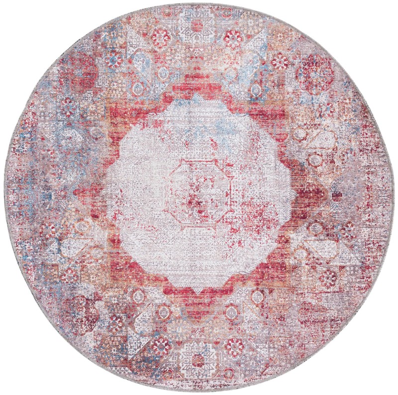 4' x 4' Fallowfield · Medallion Washable Rug, multi