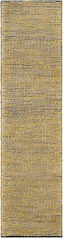 Keeler · Striped Wool Rug, yellow and navy