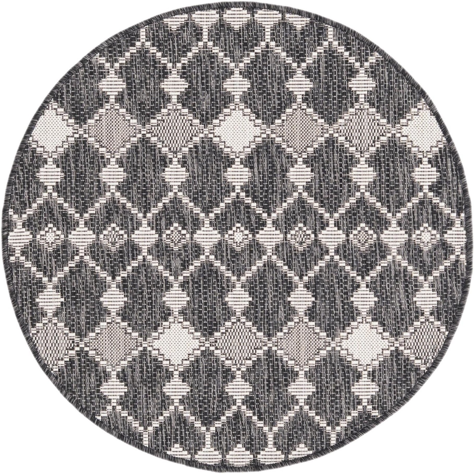 3' x 3' Ramsden · Diamond Outdoor Rug, charcoal