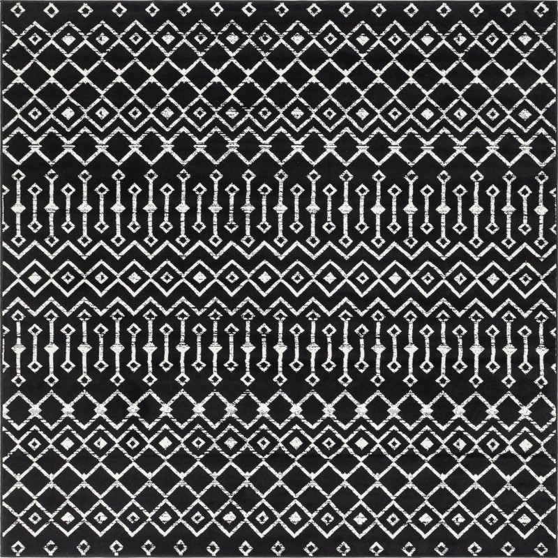 Dudley · Chevron rug, black