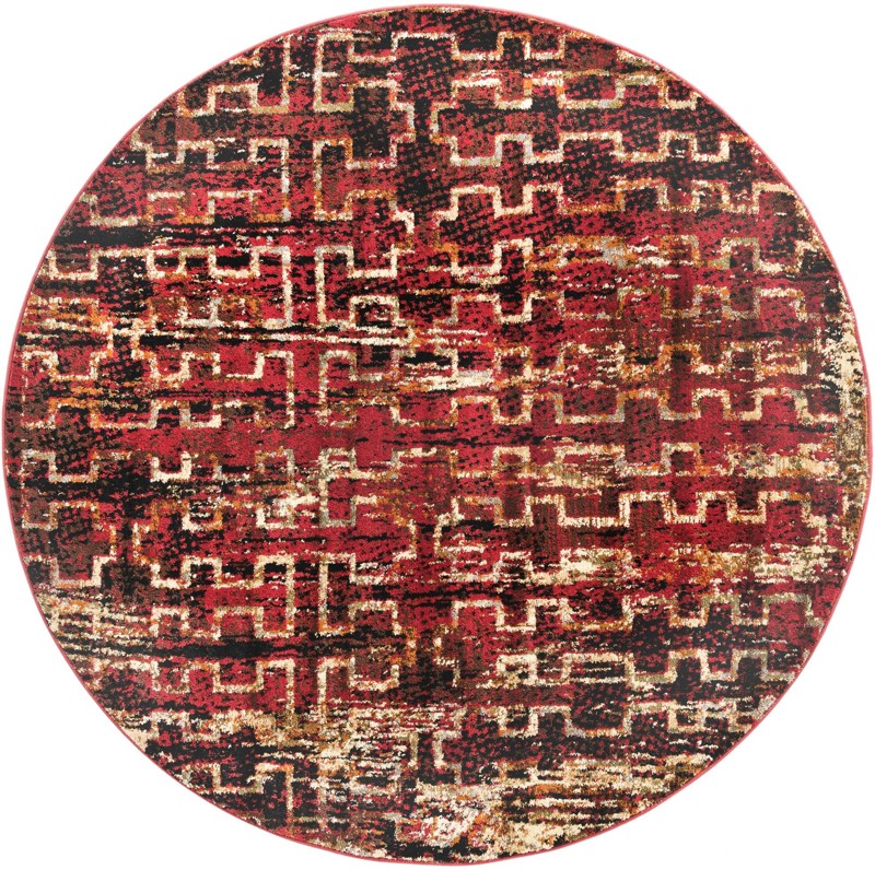 Phoebe · Abstract rug, burgundy