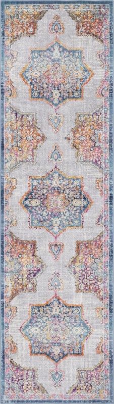 2' 7 x 9' 10 Innes · Medallion rug, blue