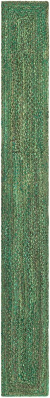 Heywood · Striped Chindi Rug, green