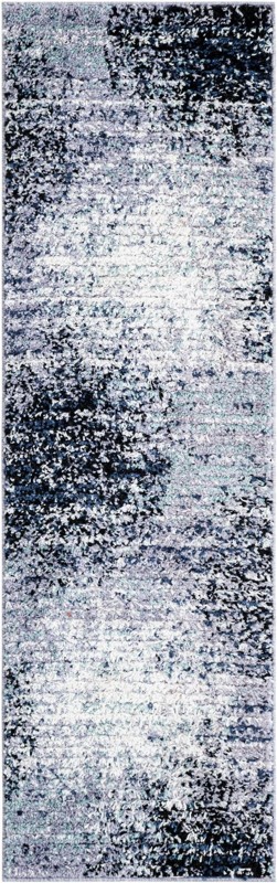 Moab · Abstract rug, blue and gray