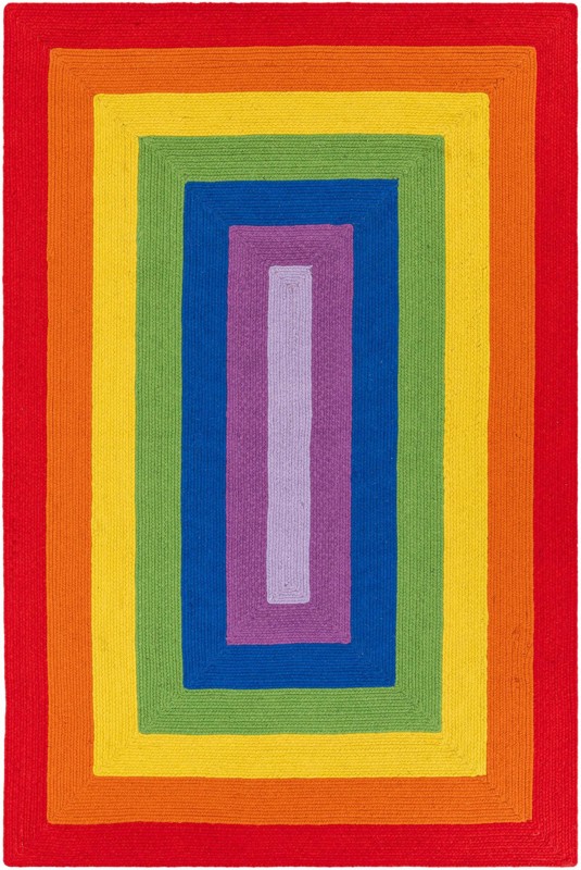 Cecil · Border Wool Rug, multi