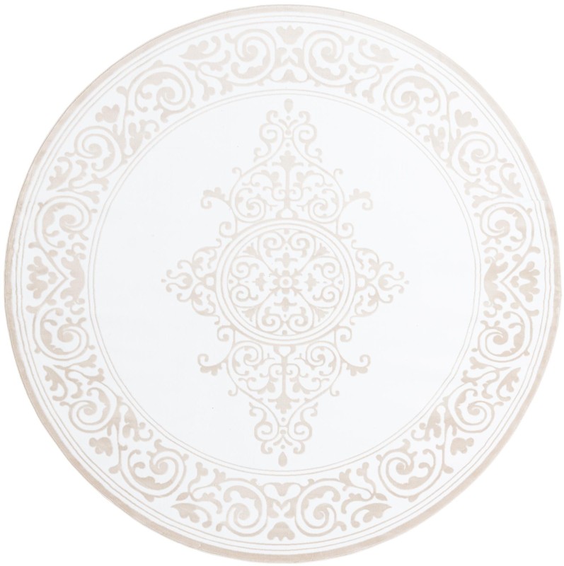 Bunting · Medallion rug, snow white and beige