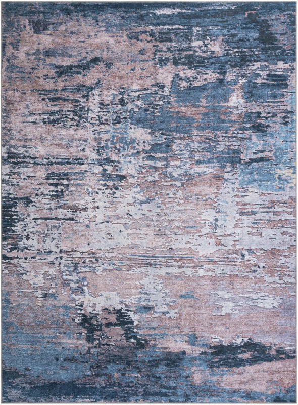 Hyde · Abstract rug, navy and beige