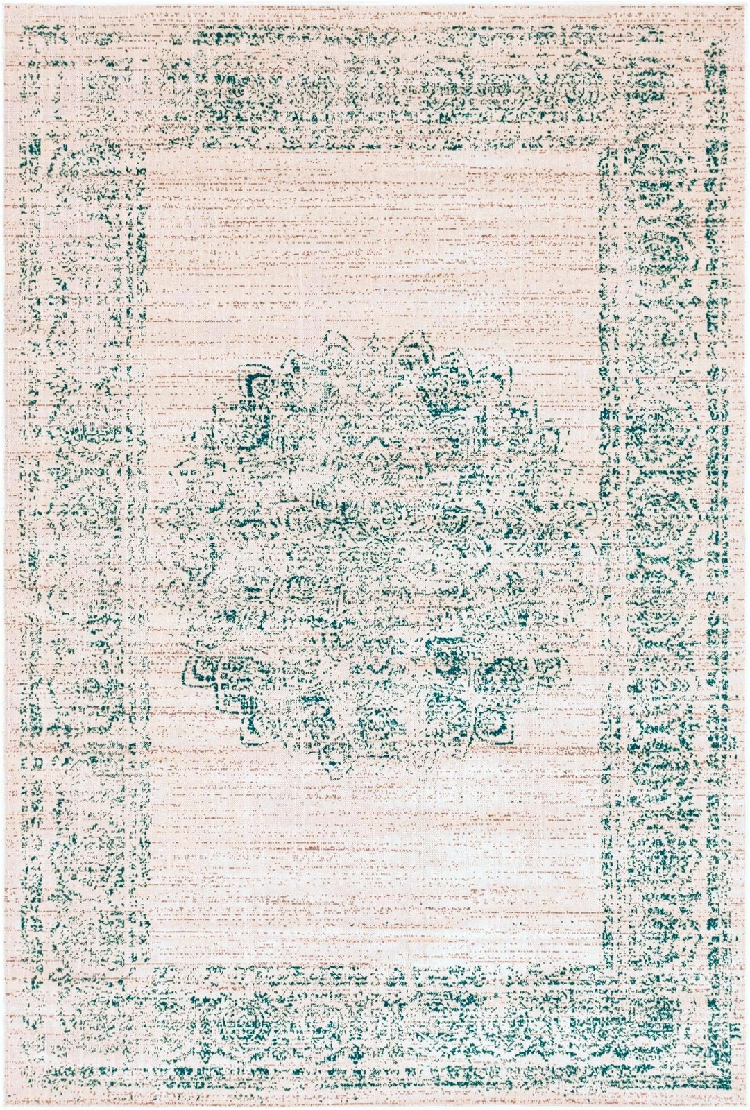 6' x 9' Leighton · Border rug, cream