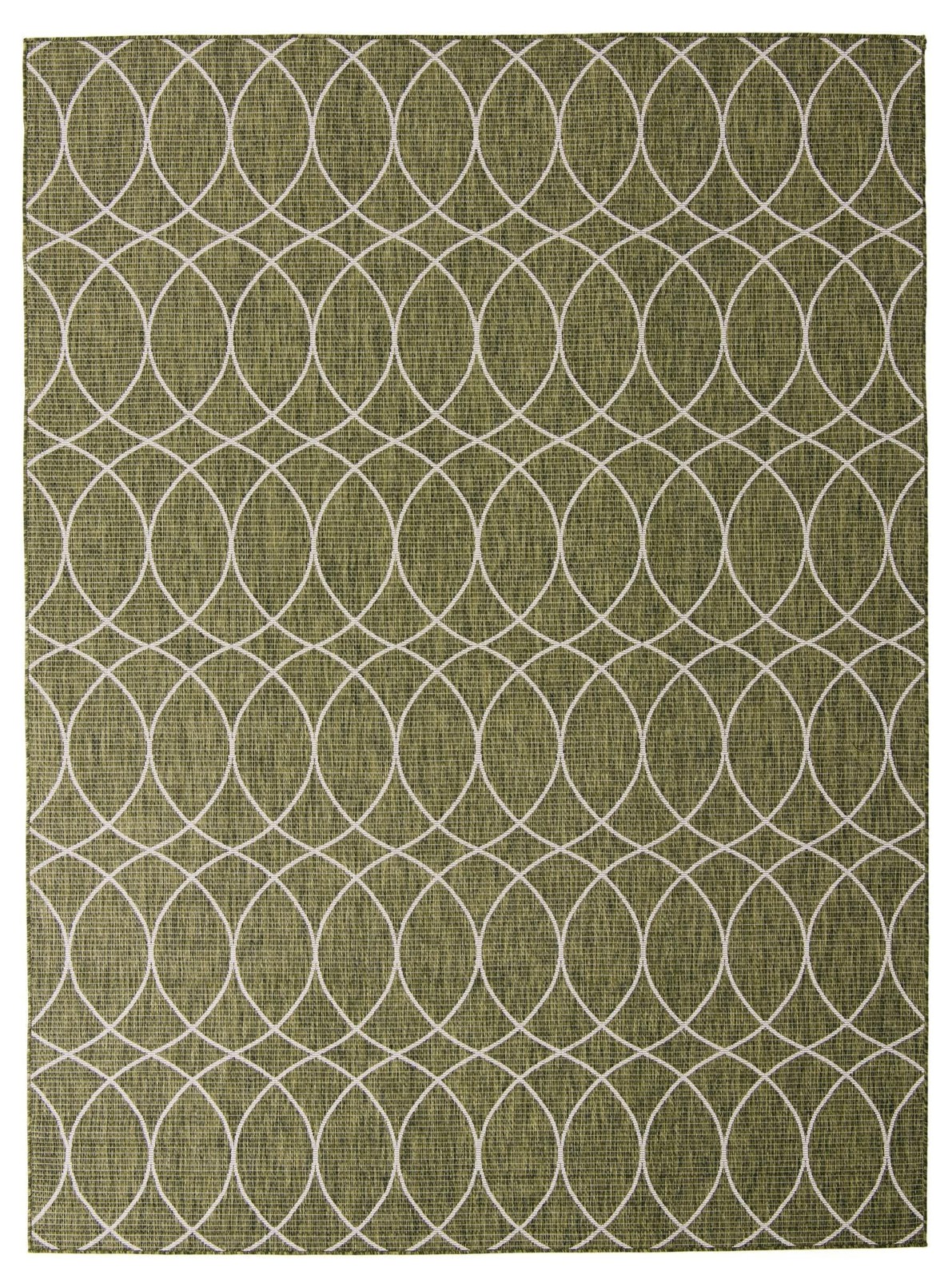 9' x 12' Atkins · Geometric Outdoor Rug, green