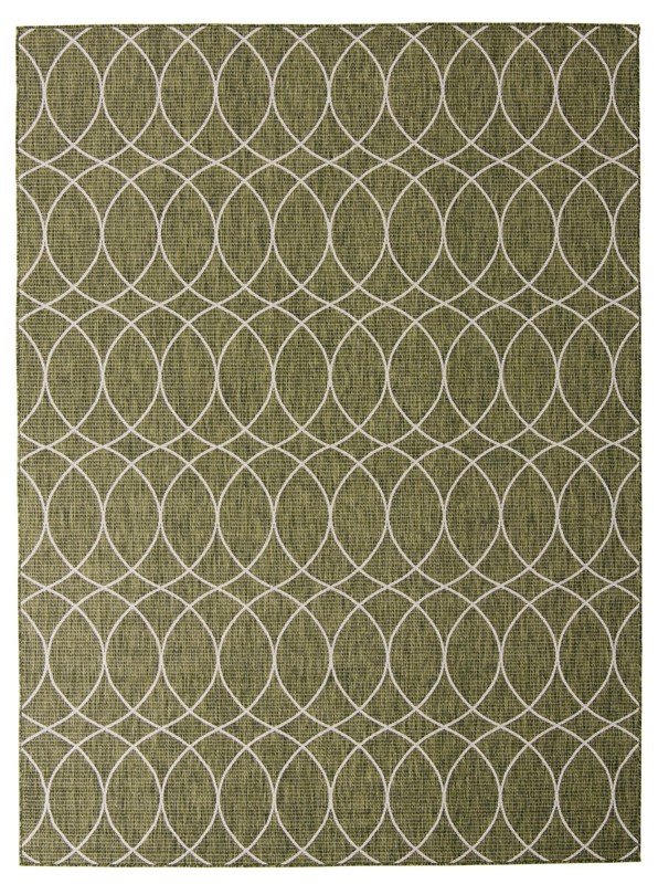 Atkins · Geometric Outdoor Rug, green