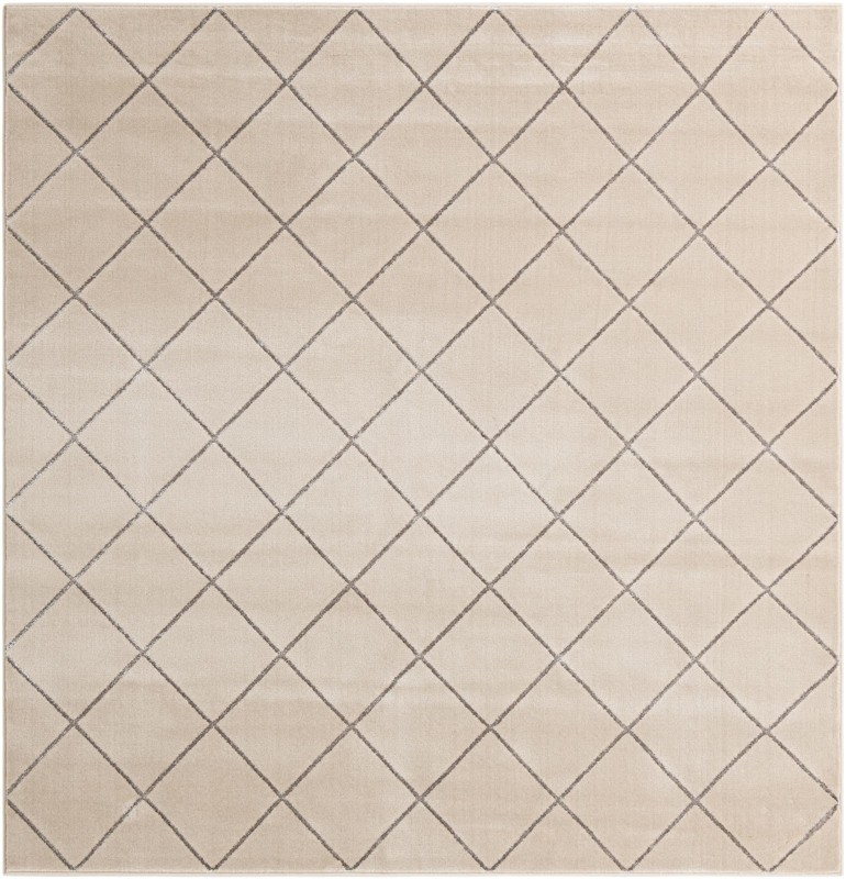 Gilchrist · Diamond rug, white and silver