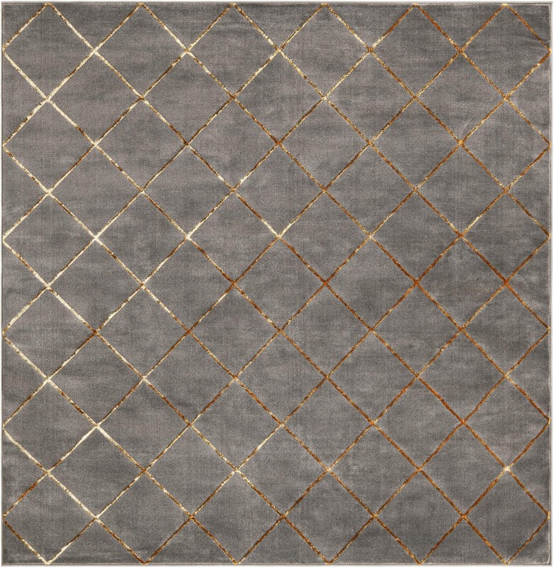 Gilchrist · Diamond rug, gray and gold
