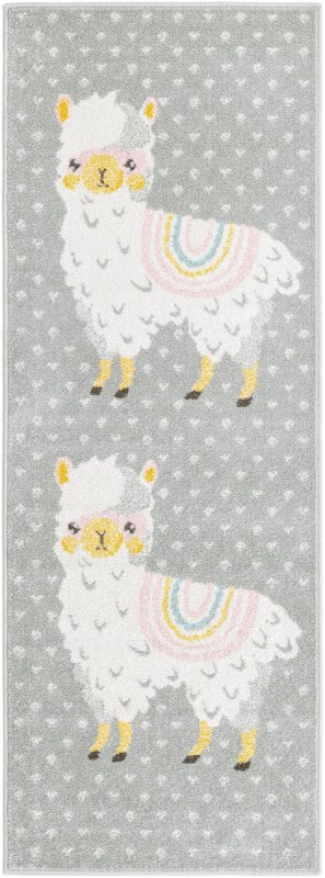 2' 2 x 6' Lantern · Border rug, gray