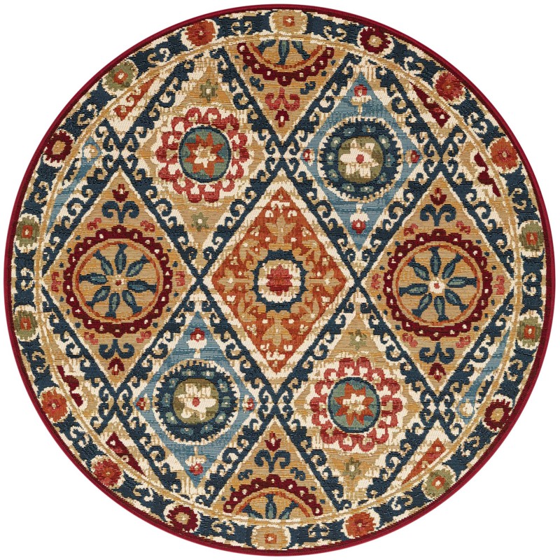 4' x 4' Tremaine · Border Outdoor Rug