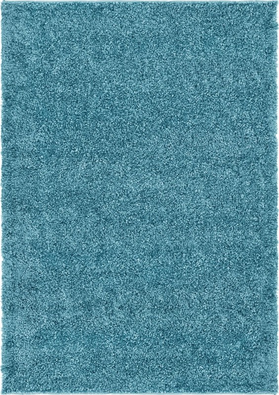 2' x 3' Calvert · Solid Shag Rug, turquoise