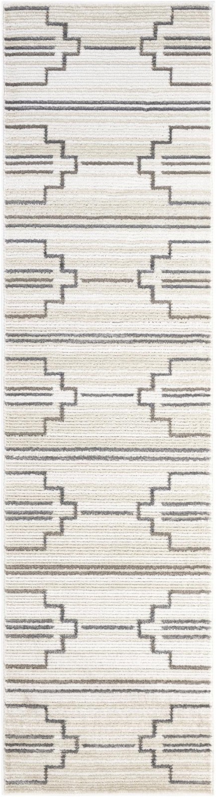 2' 7 x 10' Twinbrook · Geometric rug, ivory