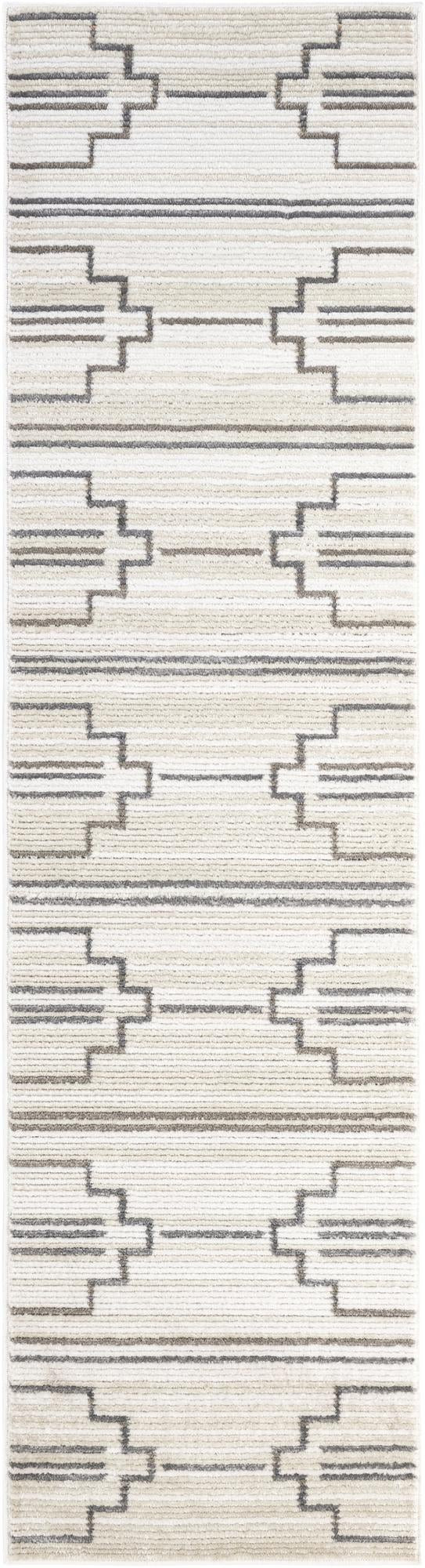 2' 7 x 10' Twinbrook · Geometric rug, ivory