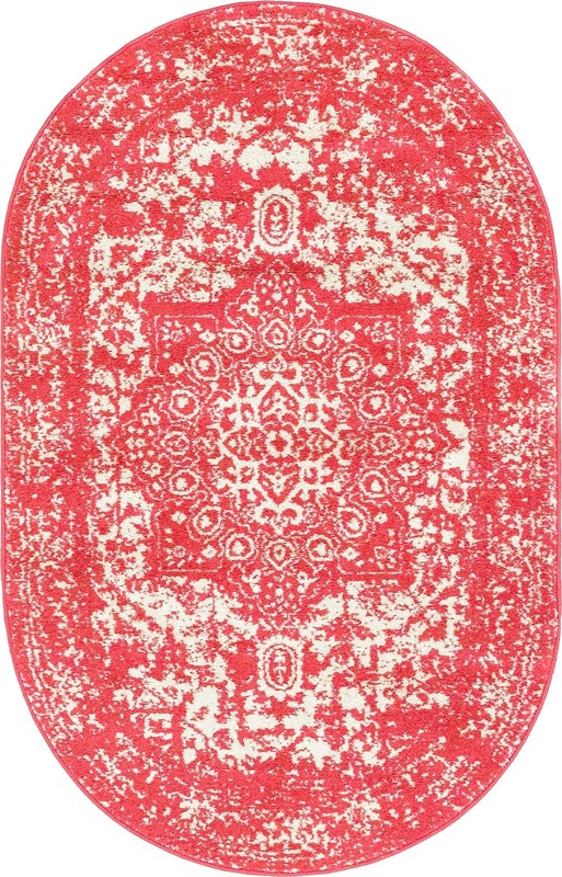 3' x 5' 3 Birch · Border rug, pink
