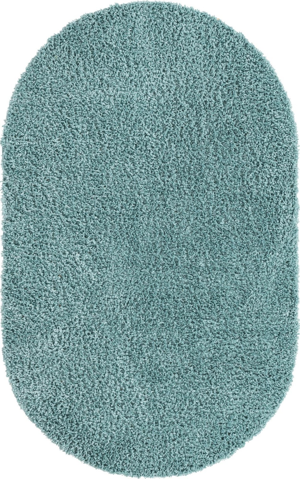 7' 10 x 10' Dunham · Solid shag rug, aqua