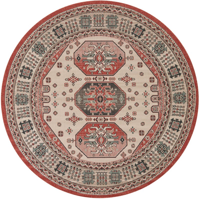7' 10 x 7' 10 Calvin · Border Outdoor Rug, multi