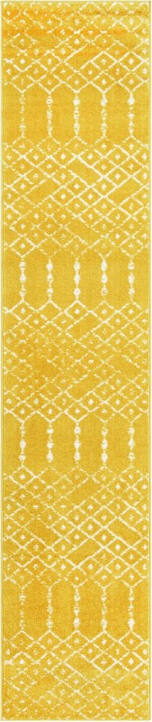 Newcomb · Diamond rug, yellow