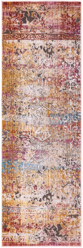 2' x 6' Wellfleet · Border rug, multi