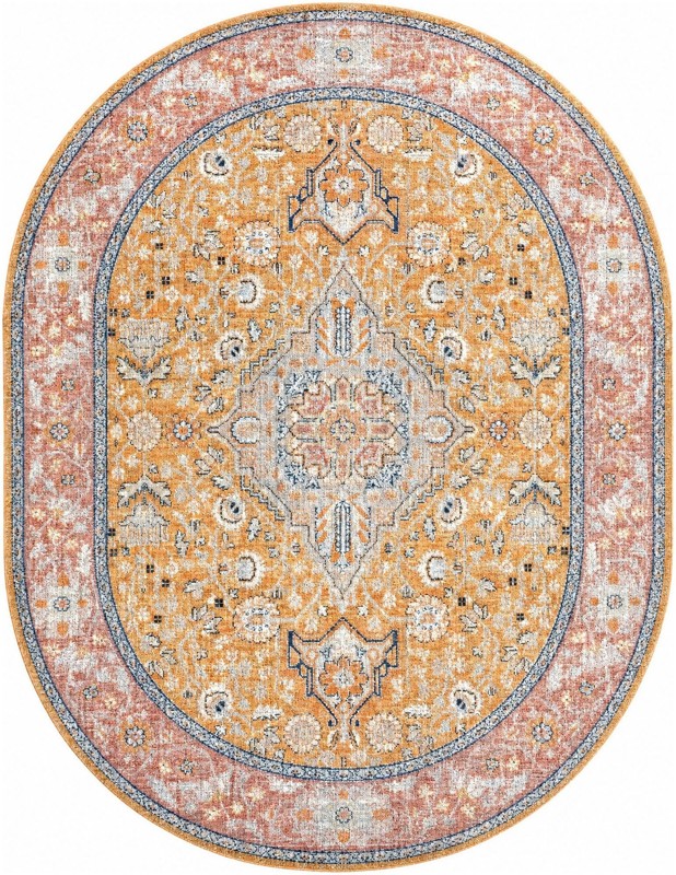 Thane · Border rug, yellow