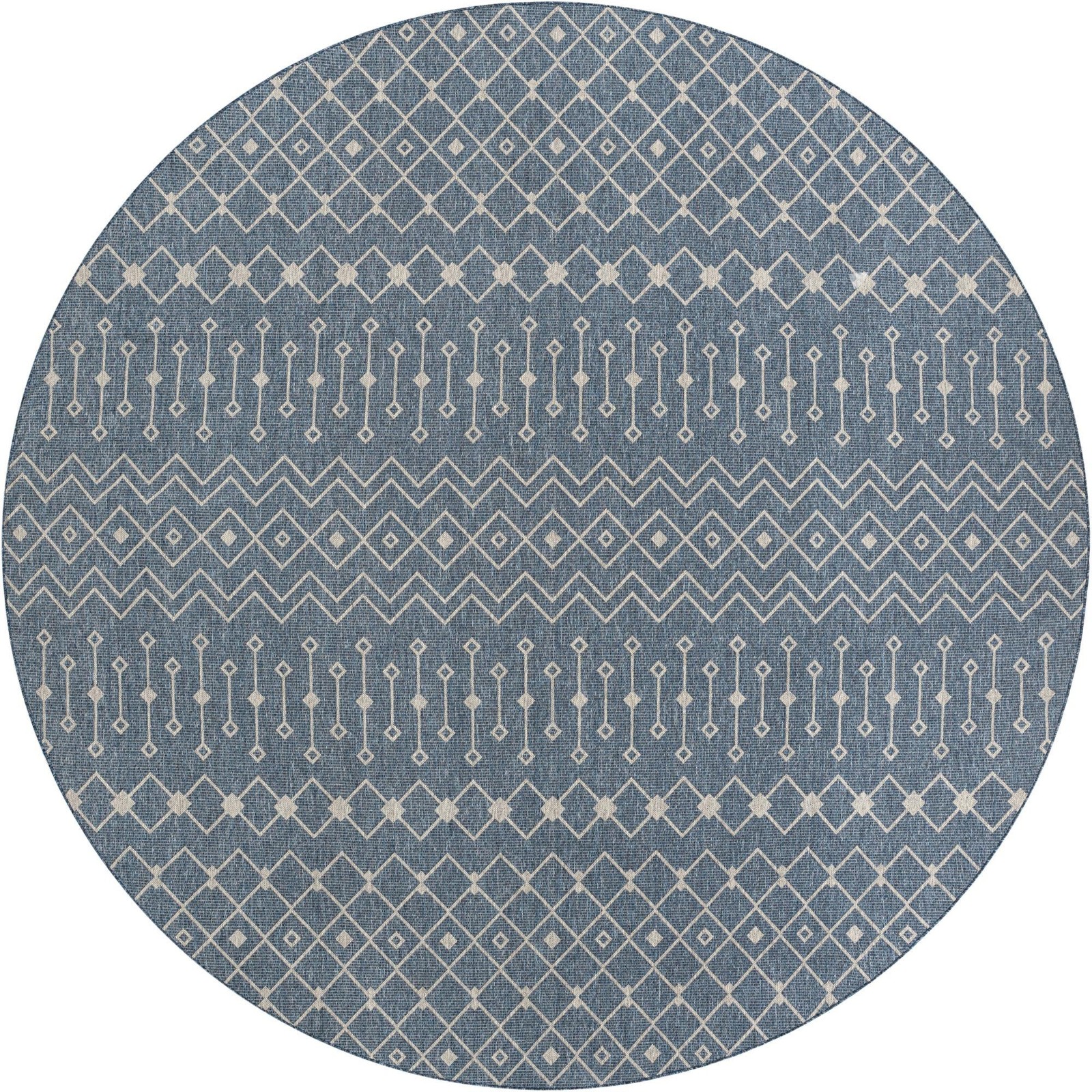 13' x 13' Kearney · Diamond Outdoor Rug, blue