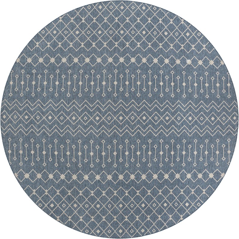 13' x 13' Kearney · Diamond Outdoor Rug, blue