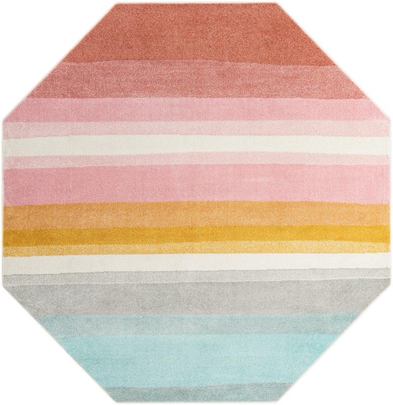 7' 10 x 7' 10 Chervil · Striped rug, multi