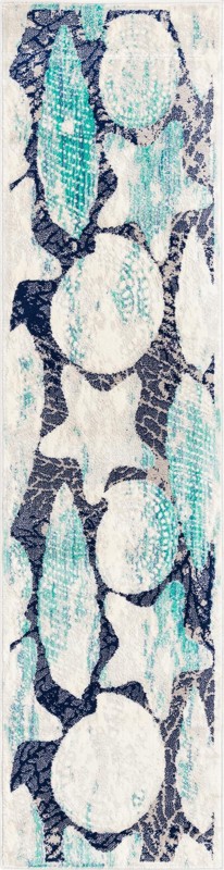 Brambling · Abstract rug, blue