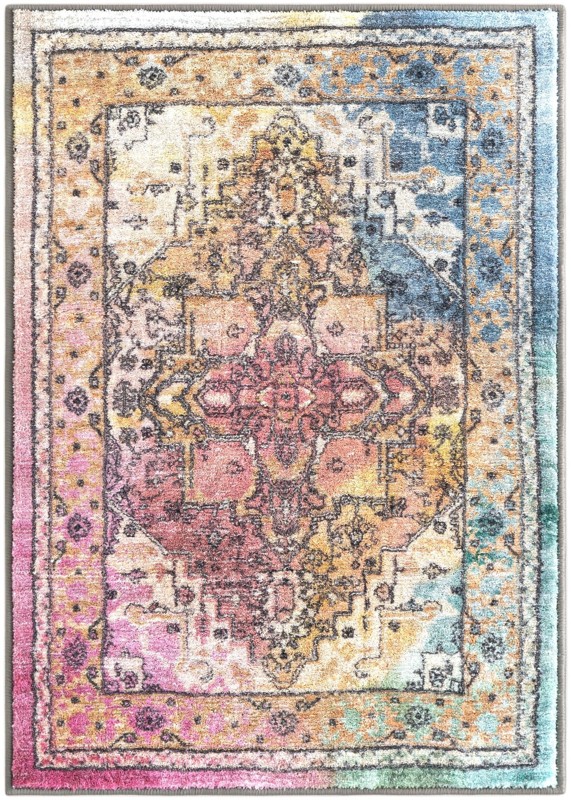 2' 2 x 3' Kinsey · Border rug, multi