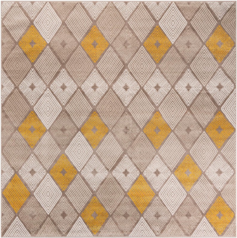 Partridge · Diamond rug, ivory and yellow