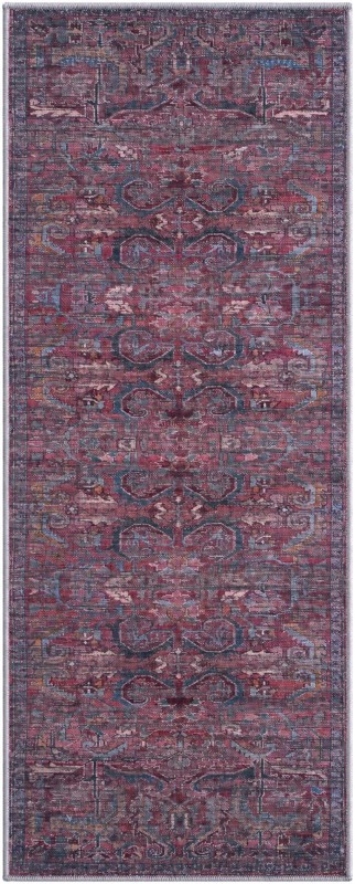 Alcove · Medallion rug, rust and blue