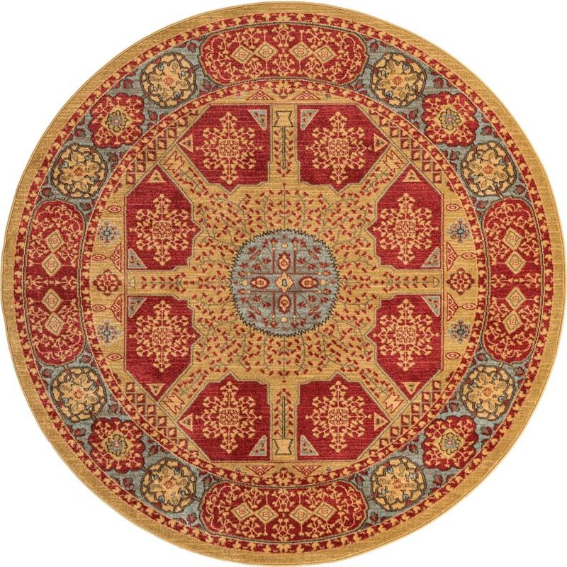 6' x 6' Wheeler · Border rug