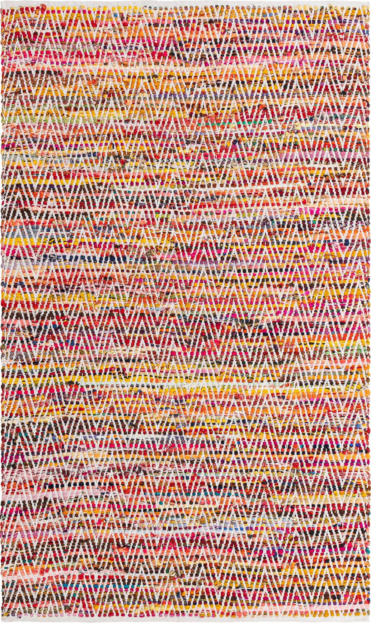 5' 1 x 8' Hopkins · Chevron Chindi Rug, multi