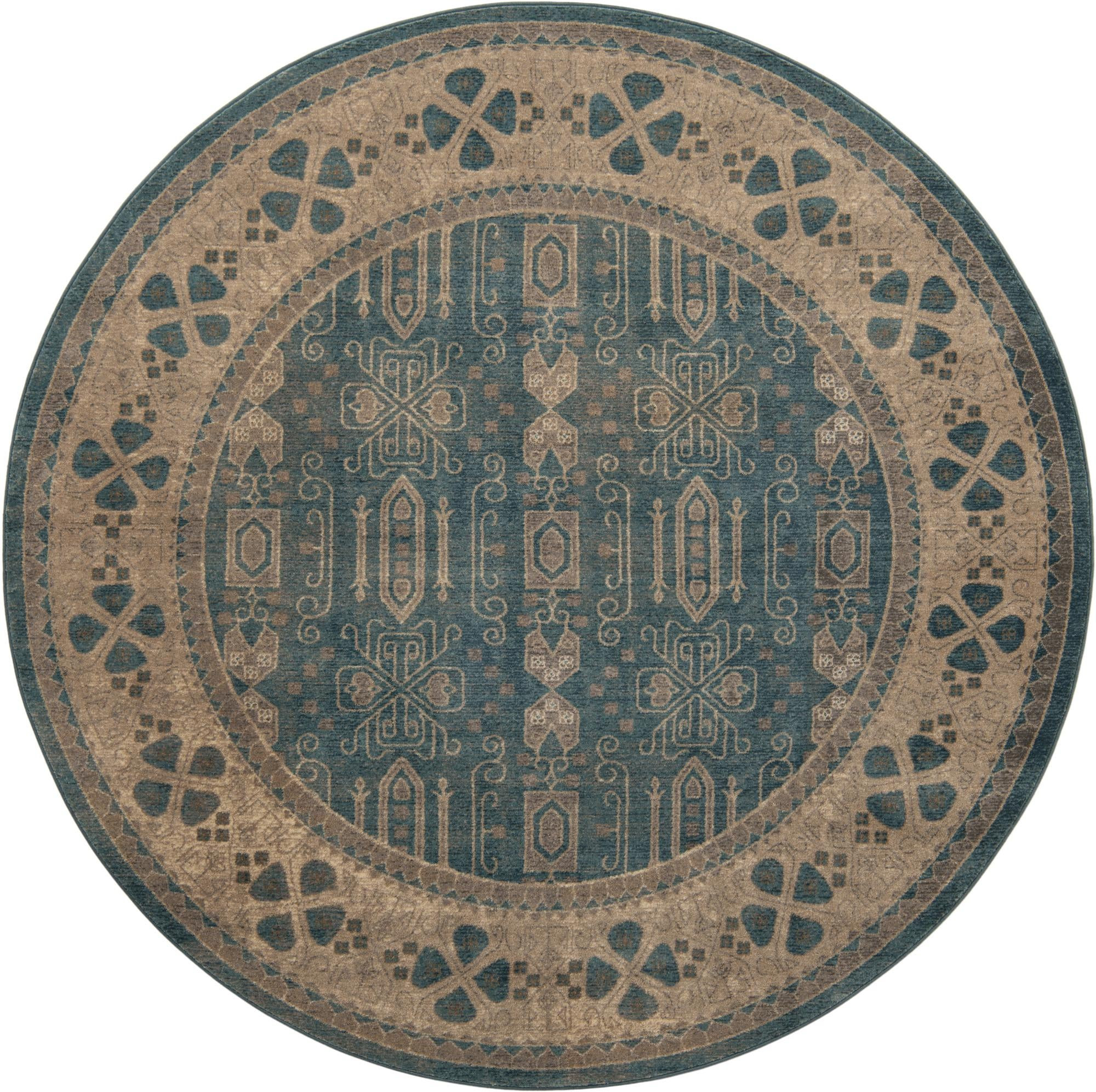 7' 3 x 7' 3 Esmond · Border rug