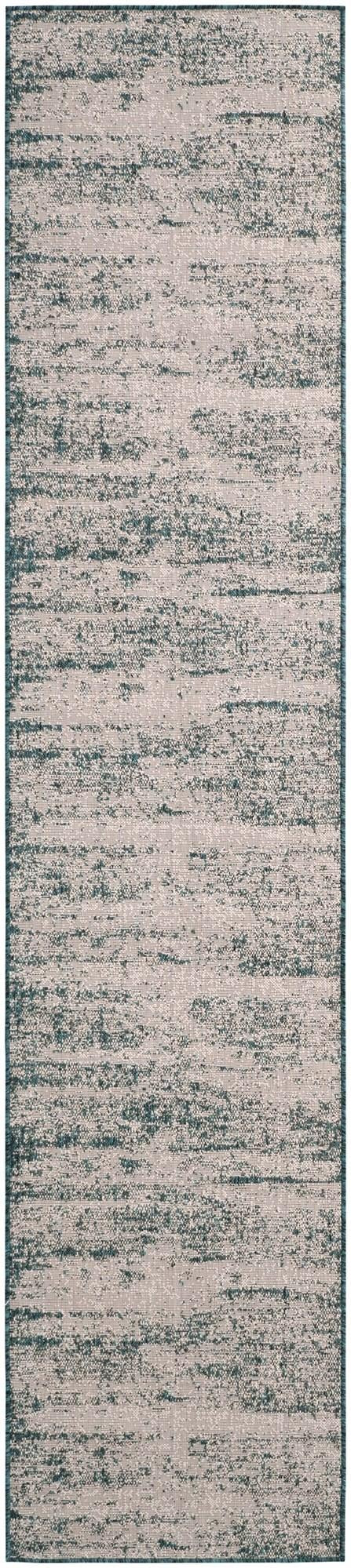2' 7 x 12' Henley · Abstract Outdoor Rug, teal