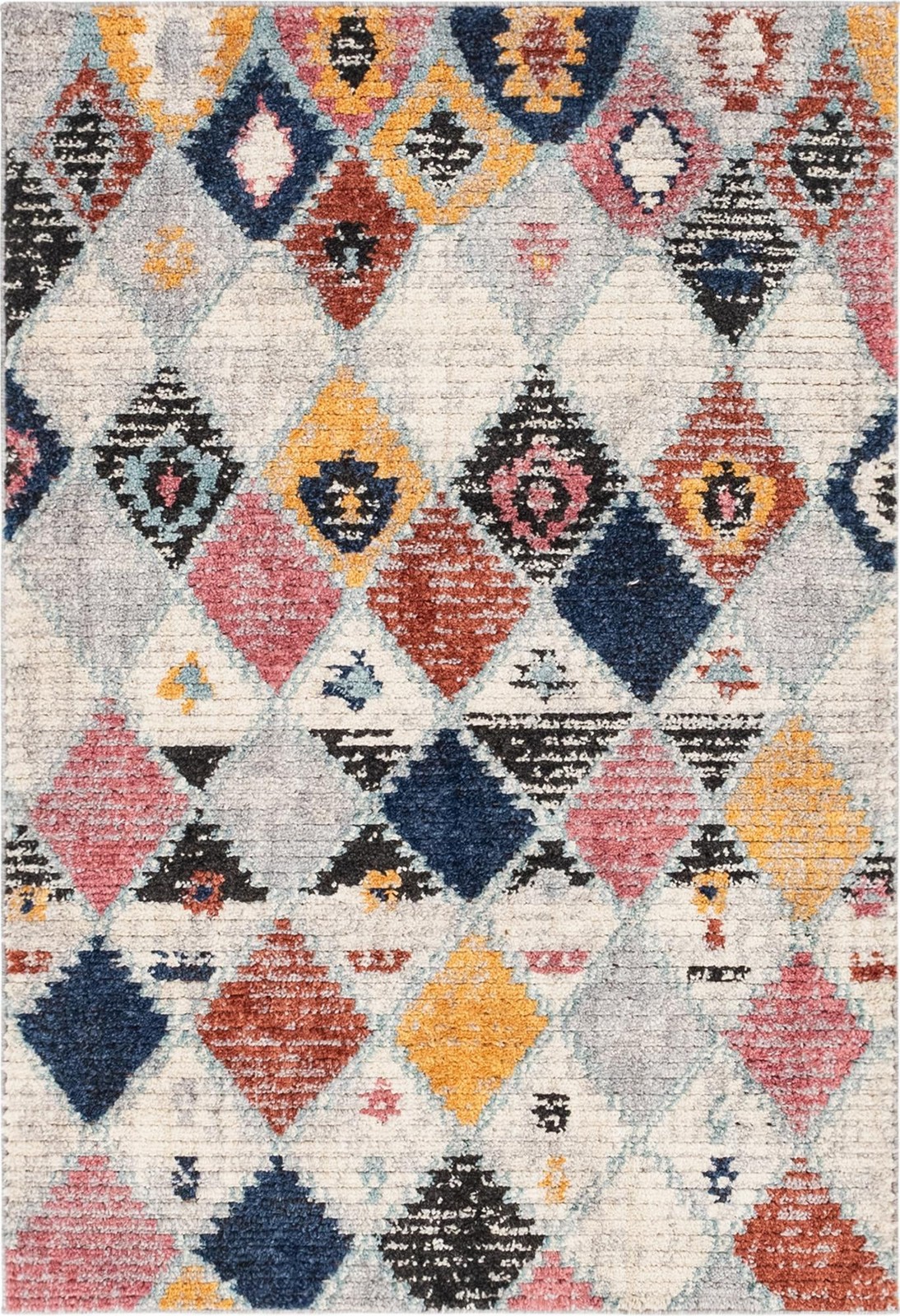 4' x 6' Concord · Diamond rug, multicolor and ivory