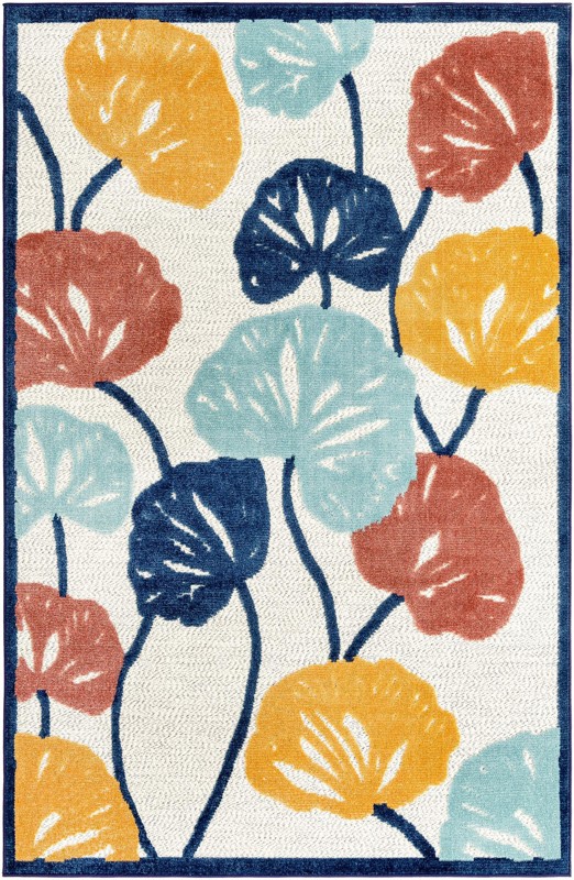 Slade · Border Outdoor Rug, ivory