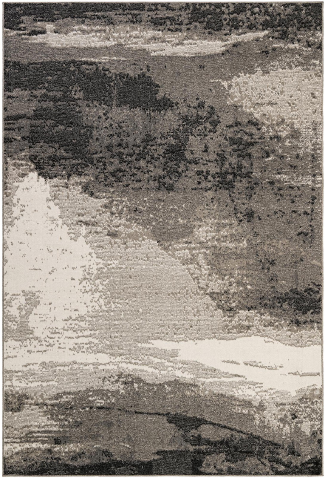 7' x 10' Satterfield · Abstract rug, black