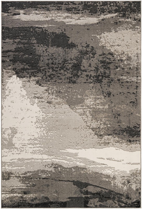 Satterfield · Abstract rug, black