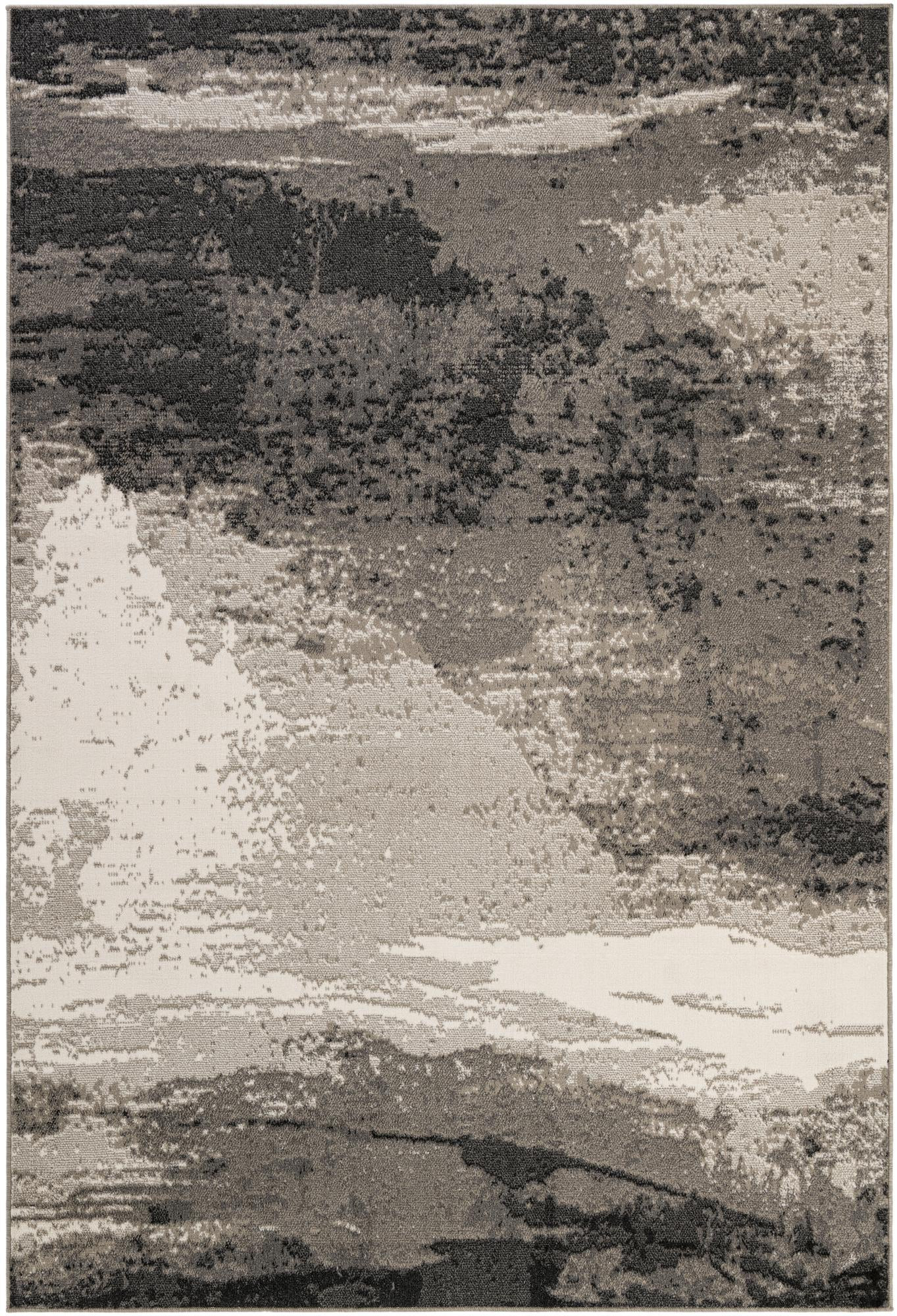 7' x 10' Satterfield · Abstract rug, black
