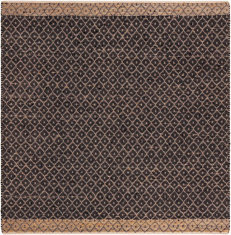 Grove · Border Chindi Rug, black