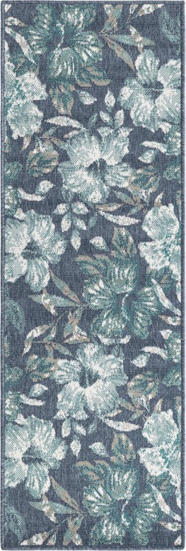 Bickford · Border Outdoor Rug, blue