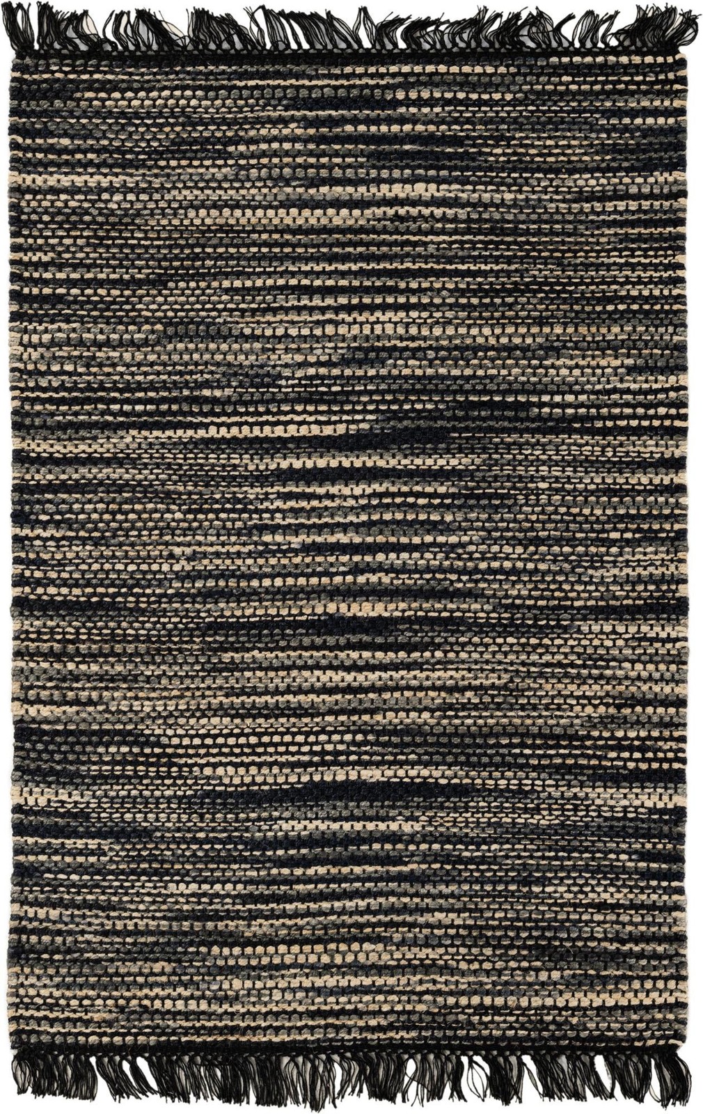 4' 1 x 6' 1 Barrett · Striped rug, navy blue and ivory