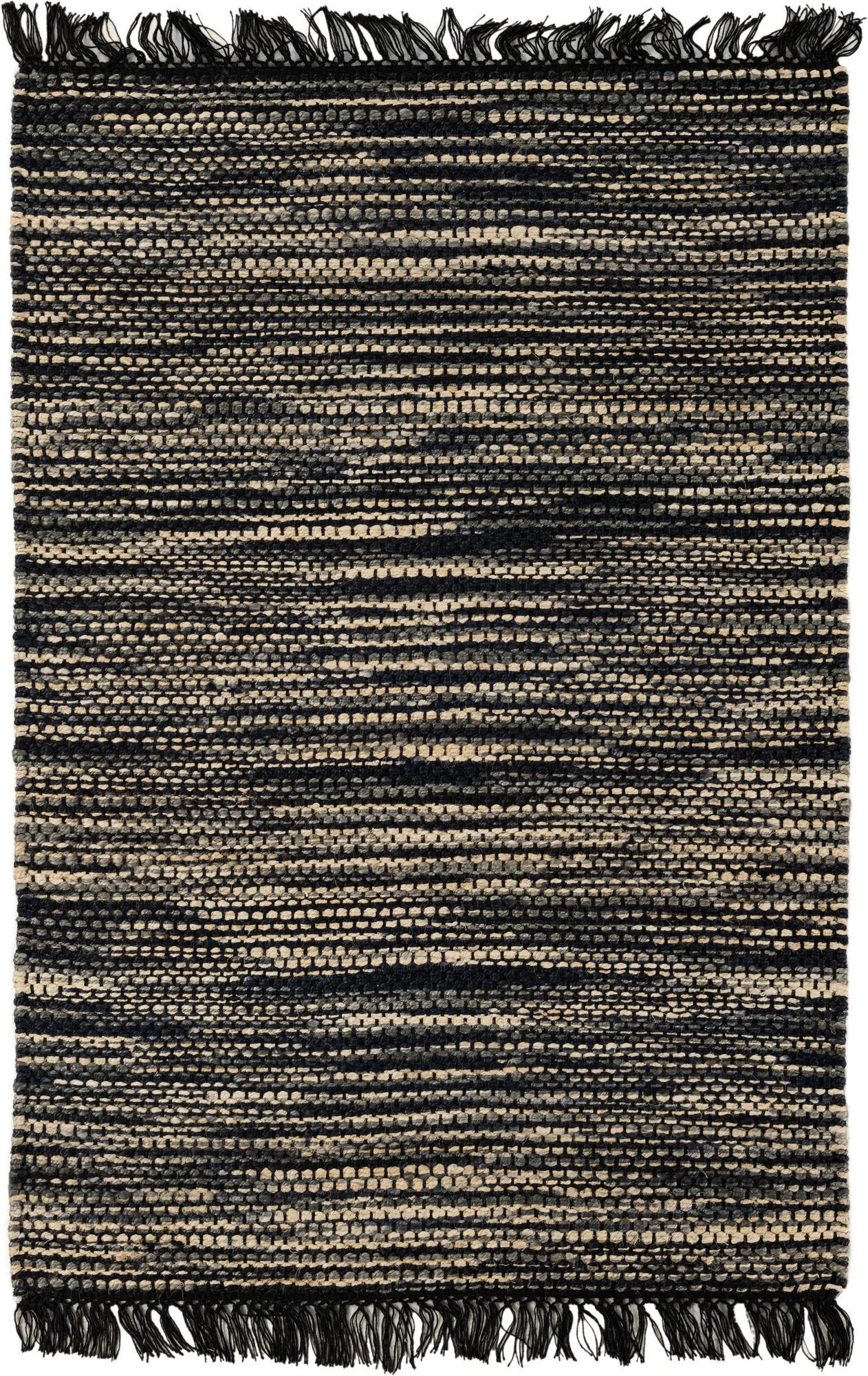 4' 1 x 6' 1 Barrett · Striped rug, navy blue and ivory
