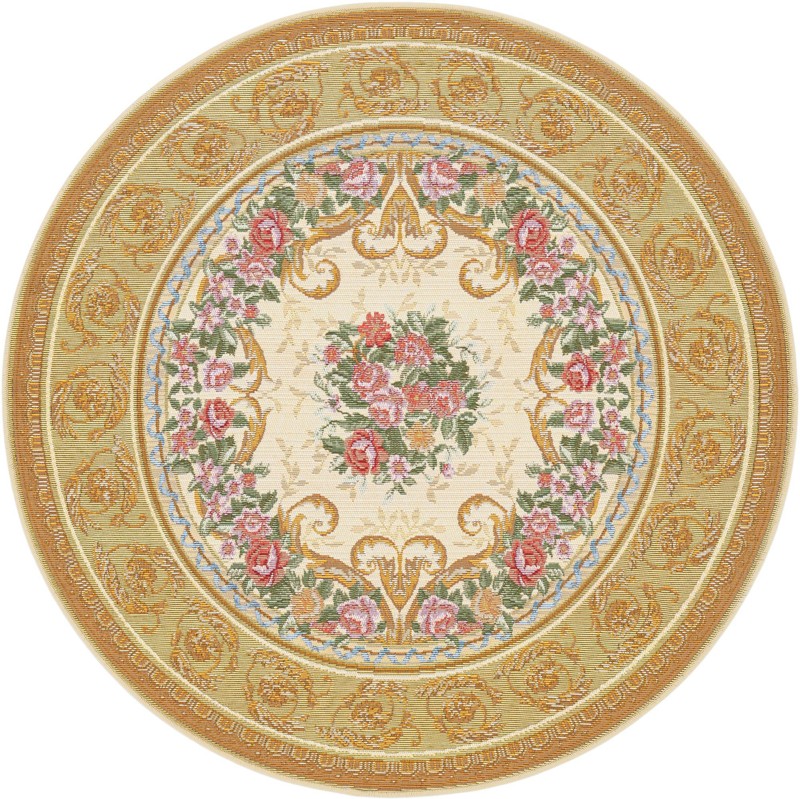 4' x 4' Lomax · Floral / botanical Outdoor Rug